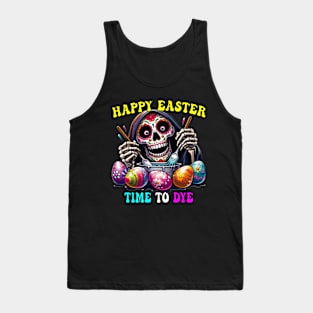 Easter Grim Reaper Coloring Eggs - Time to Dye Tank Top